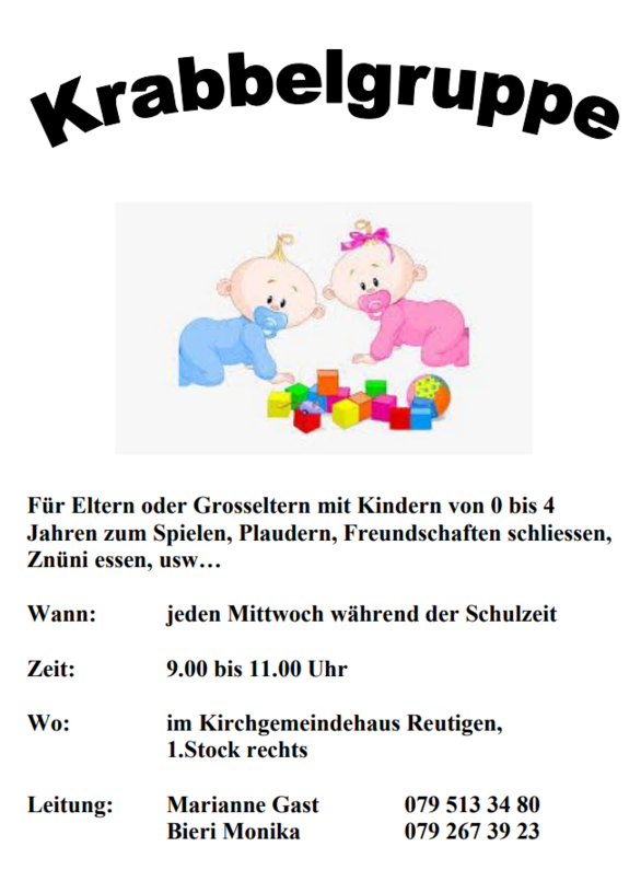 Flyer Krabbelgruppe